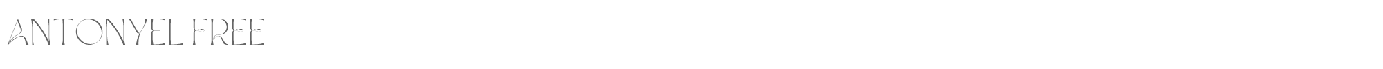 Sample characters Antonyel Font